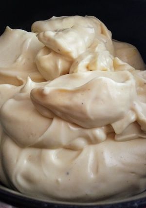 Une photo de Véganaise à l'aquafaba