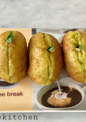 Foto resep Bomboloni pandan gulmer filling mocca
