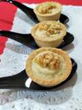 Mini-tartaletas con crema de mascarpone y naranja (cucharitas)
