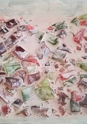 Una foto de Ensalada de gelatina