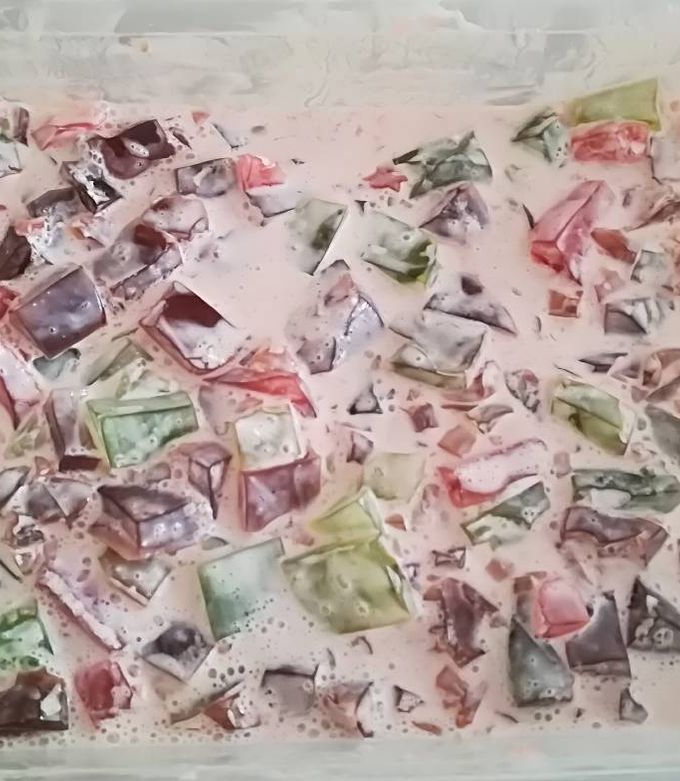 Una foto de Ensalada de gelatina