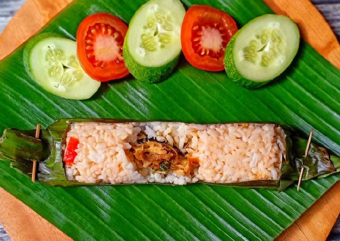 Cara membuat Nasi Bakar Merah Putih Cara membuat Nasi Bakar Merah Putih