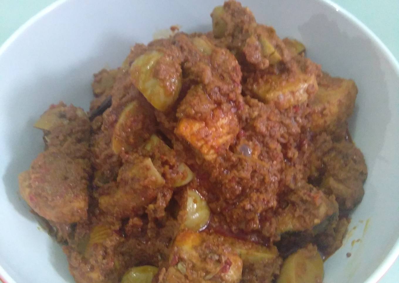 Rendang ikan+jengkol
