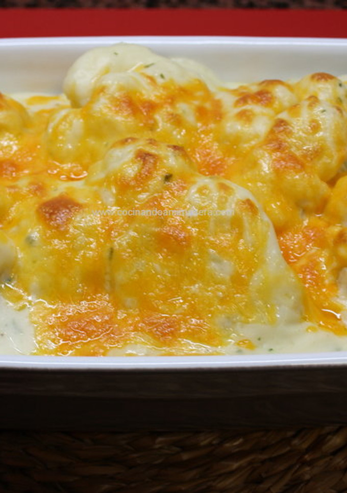 Una foto de Coliflor con bechamel