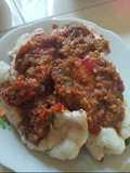 Sambel dage (Tempe gembos/deblo/oncom)