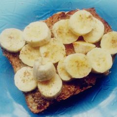 A picture of Cinnamon banana toast.