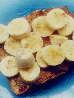 A picture of Cinnamon banana toast.