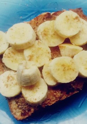 A picture of Cinnamon banana toast.
