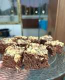 Brownie de porotos negros y banana