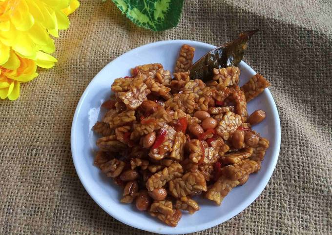 Resep Kering Tempe Kacang, Enak Banget