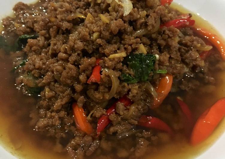 Thai beef basil (recook)