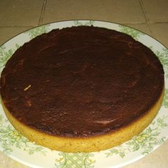 A picture of Homemade Eggless Vanilla Cake (Microwave, first try).