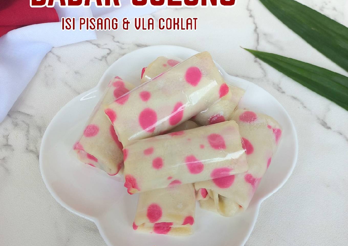 Dadar Gulung isi Pisang & Vla Coklat