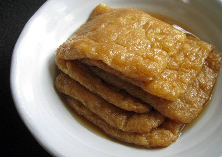 Recipe of Homemade Simmered Abura-age (Fried Thin Tofu)