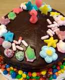 Tarta de chuches para el cumpleaños de Emma
