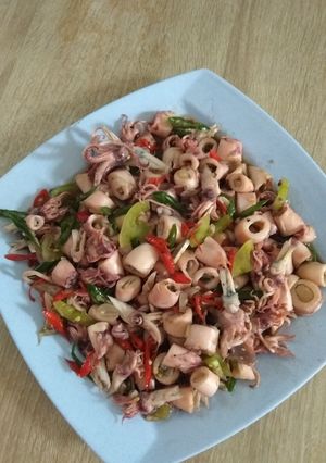 Foto resep Tumis cumi asin