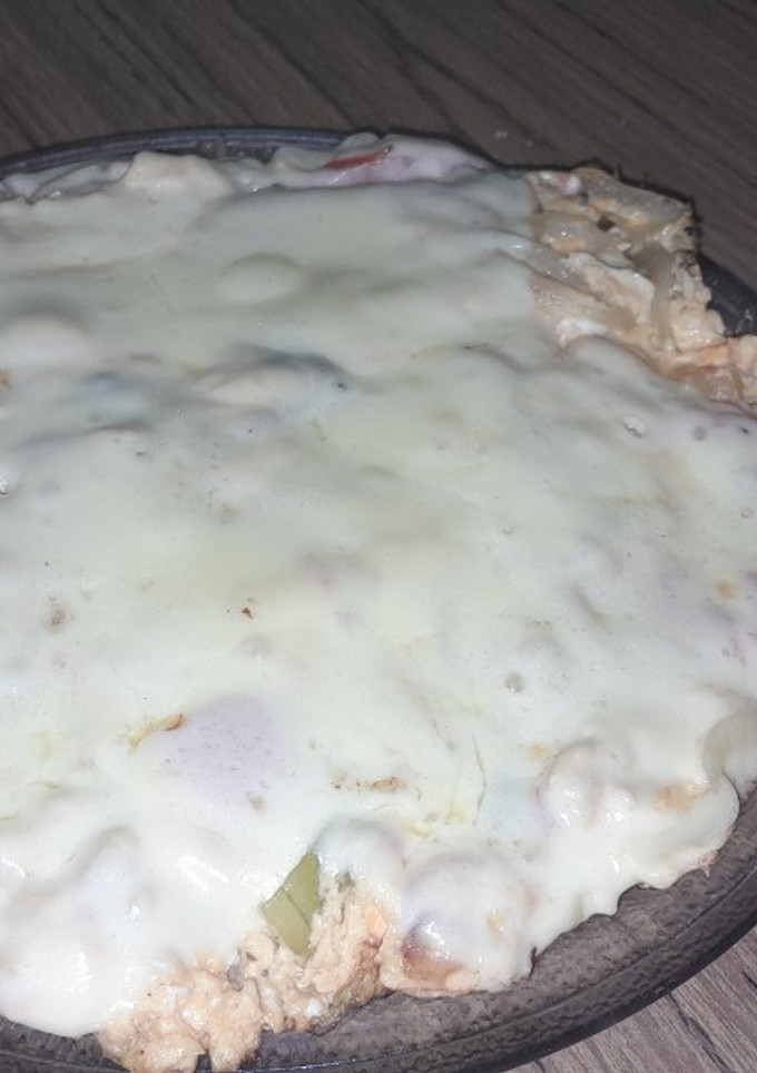 Una foto de Omelette de huevo y cebolla...