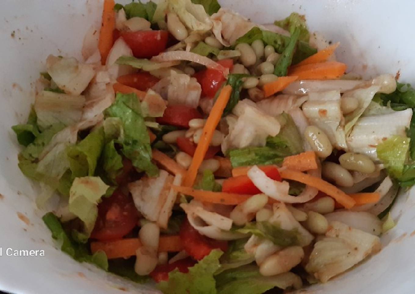 Ensalada de verdinas con aliño de mi casa