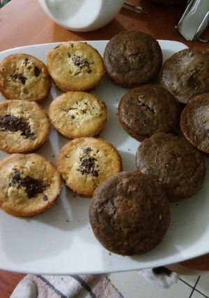 Una foto de Muffin zanahoria y zanahoria chocolate