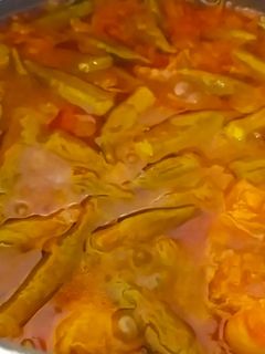 عکسی از دستور خورشت بامیه خوشمزه خودم پز