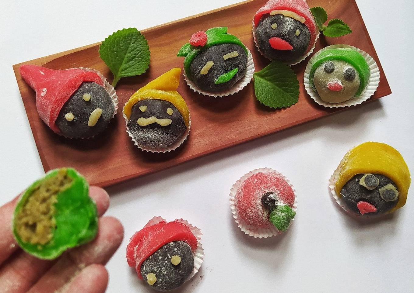 Resep Mochi Ketan Item isi Kacang Ijo