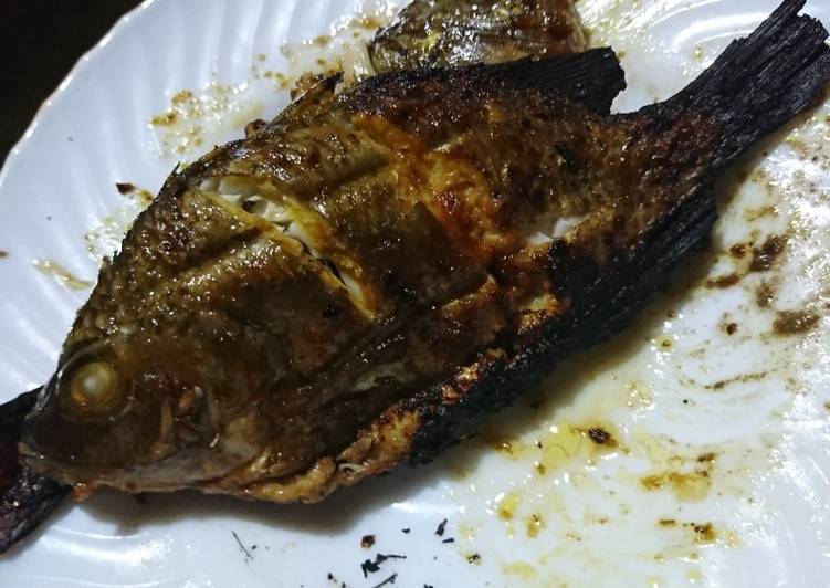 Ikan mujaer bakar bumbu kecap