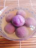 บัวลอยงาดำมันม่วงน้ำขิง