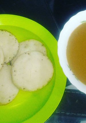 Foto resep Serabi kuah santan kinca