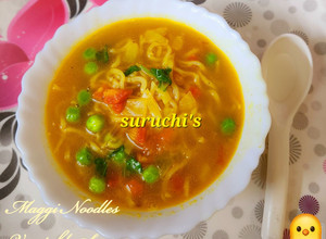 A picture of Maggi Noodles Vegetable Soup.