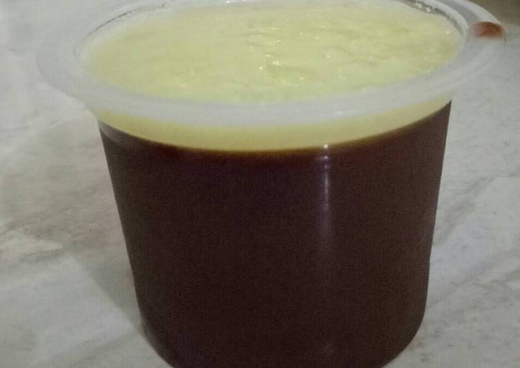 Puding coklat dengan Fla simple 😊