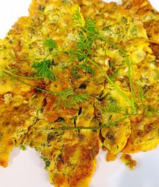 bột mì trứng rán