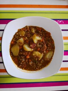 Una foto de Lentejas con chorizo