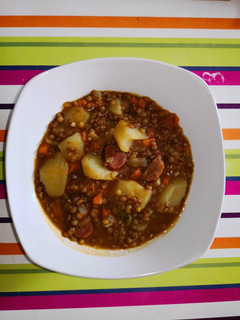 Una foto de Lentejas con chorizo