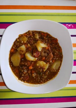 Una foto de Lentejas con chorizo