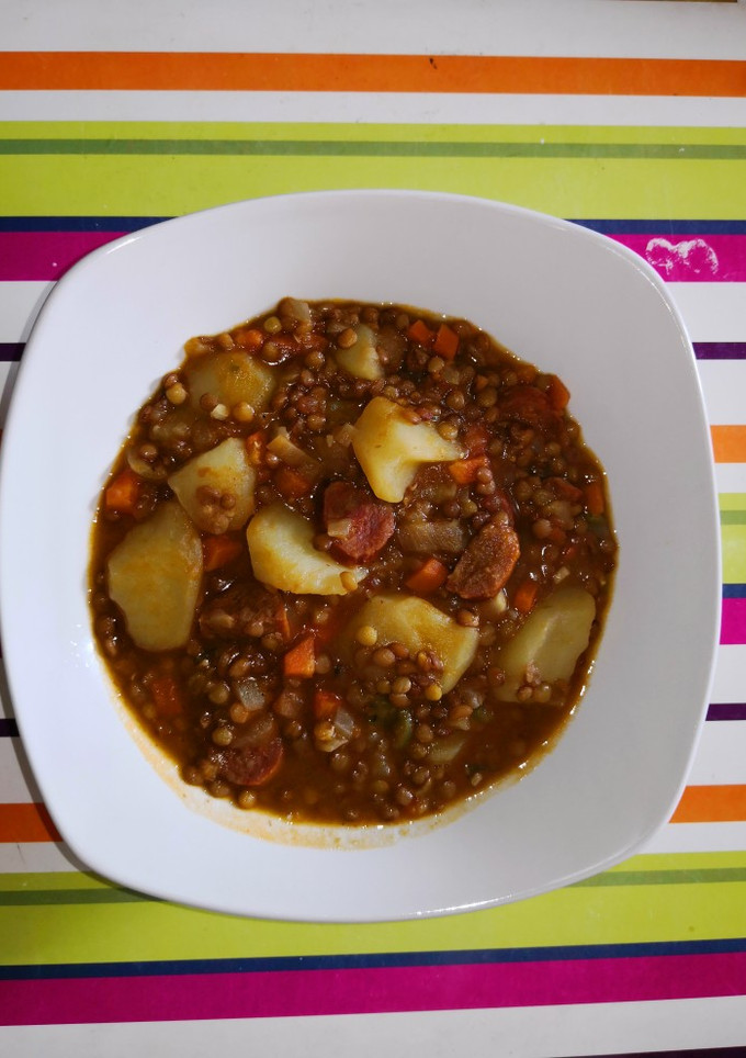 Una foto de Lentejas con chorizo
