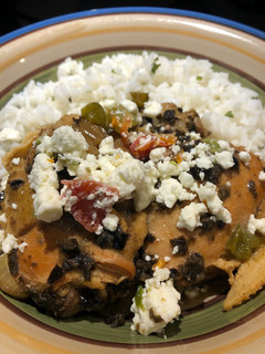 A picture of Crockpot Quick and Easy Greek Chicken.