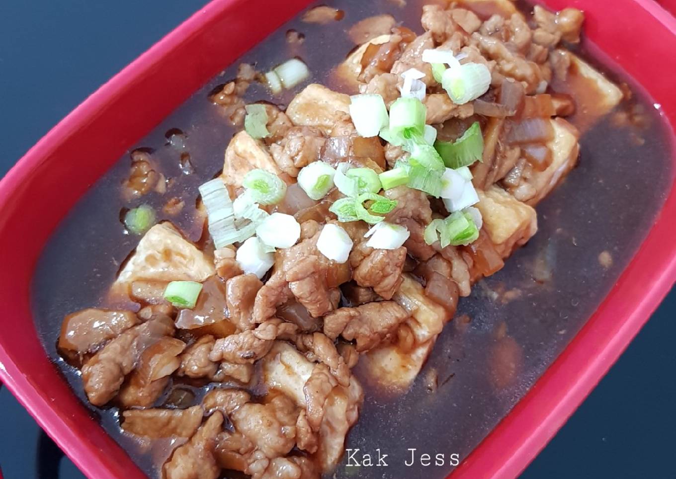 Tahu saus tiram (daging) Enak tanpa penyedap rasa