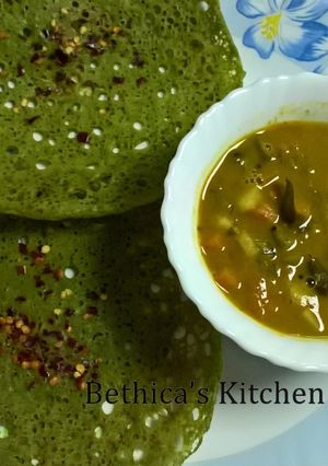 A picture of Ramadan Special - Instant Spinach Appam.
