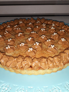Una foto de Tarta de coco y dulce de leche