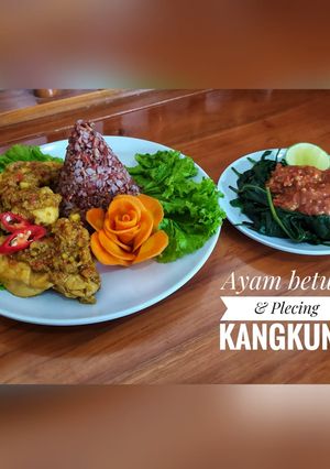 Foto resep Menu diet ayam betutu tanpa minyak