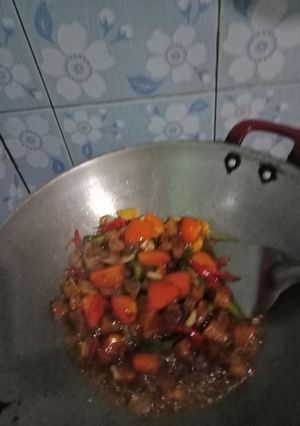 Foto resep Asam manis telang #Berburucelemekemas#Resolusi2019