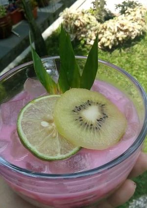 Foto resep Aloevera ice with the cocopandan milk