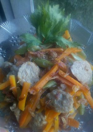 Foto resep Oseng sayuran bakso