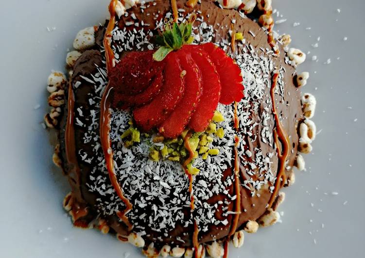 Cupoletta di porridge cocco e fondente