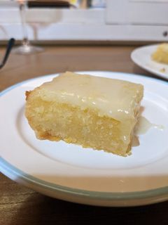 Una foto de Brownie de limón