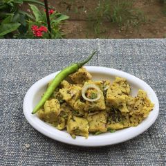 A picture of Chhashiyo lot (jawar flour+ butter milk).