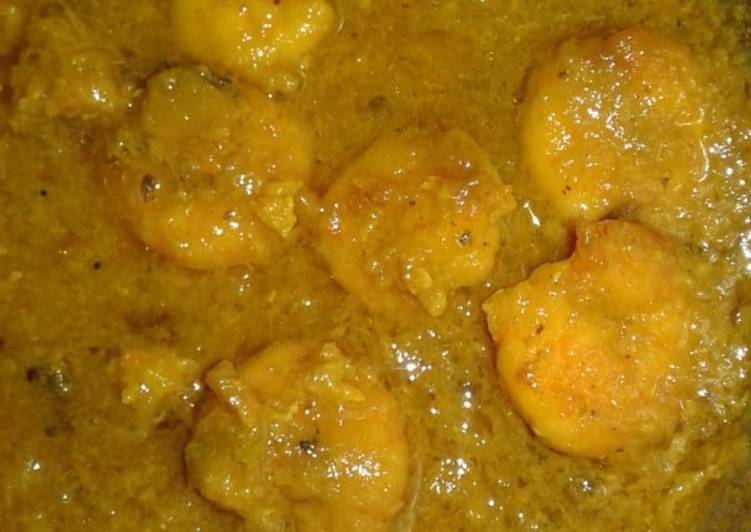 Prawn malai curry