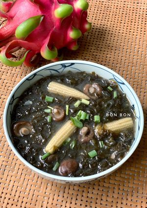 Hình của món Canh Rong Mứt Chay.