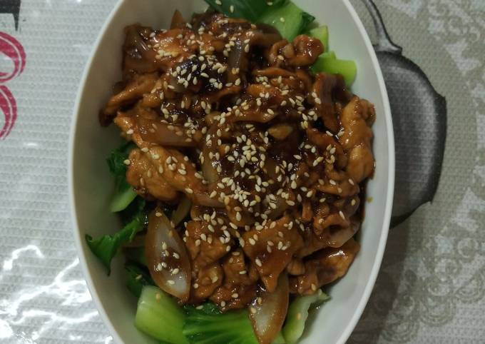 Pokchoy Ayam ala2 Bulgogi