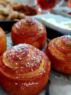 عکسی از دستور نان رول نارگیلی (بدون فر)